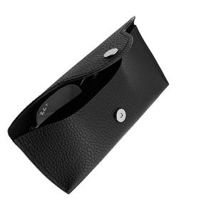 Full Grain Leather Eyeglasses Case, Handmade Sunglasses Protector image 7