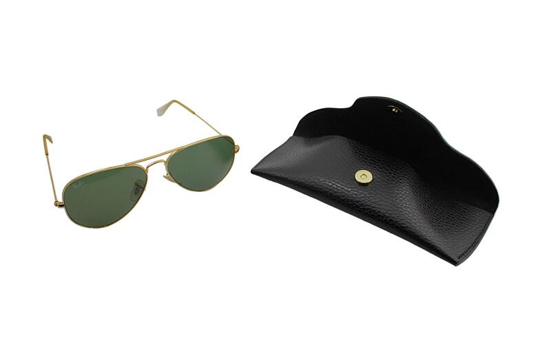 Full Grain Leather Eyeglasses Case, Handmade Sunglasses Protector image 5