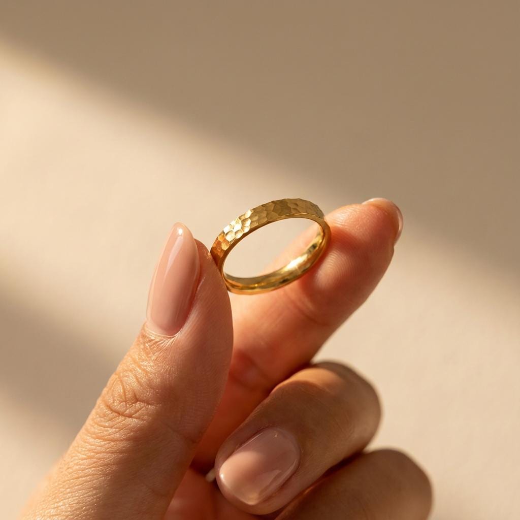 375刻印あり ゴールドリング ユニセックスリング 375 gold ring - Etsy