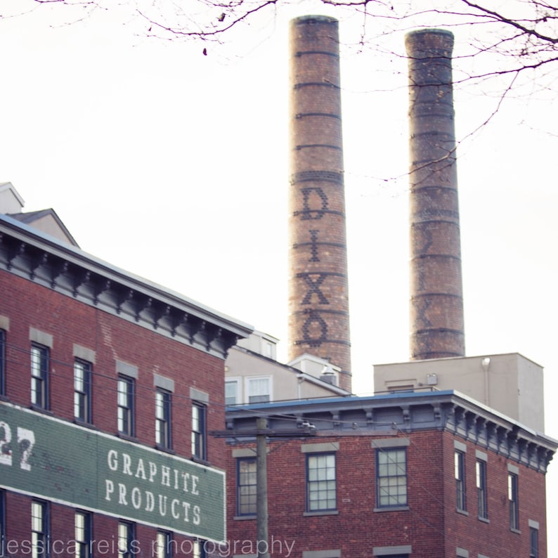 Jersey City Dixon Mills Pencil Factory Art Print Industrial Etsy