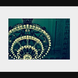 NYC Photography Art Print, Vintage Antique Decor, Industrial Decor, Antique Chandelier, New York City, Grand Central Station image 2