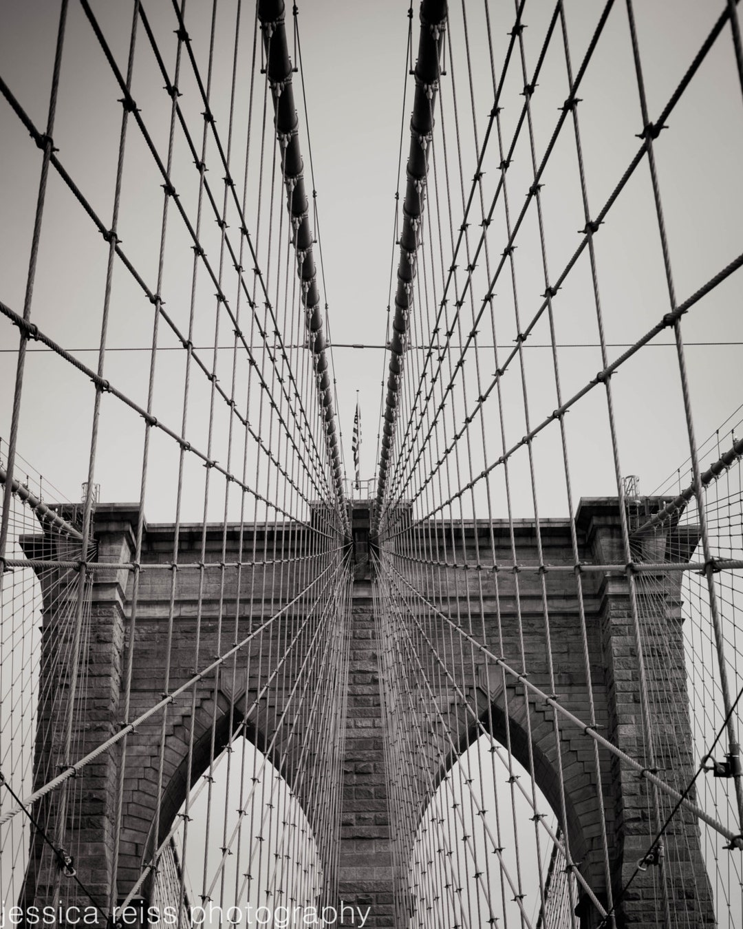 Black and White Brooklyn Bridge Art Print NYC New York City Iconic ...