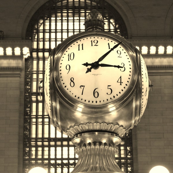 Grand Central Station Clock Etsy