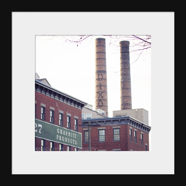 Jersey City Dixon Mills Pencil Factory Art Print Industrial Etsy