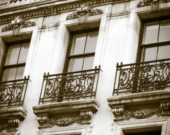 Industrial Vintage Black and White New York City Windows Art Print Photography Architecture Home Decor