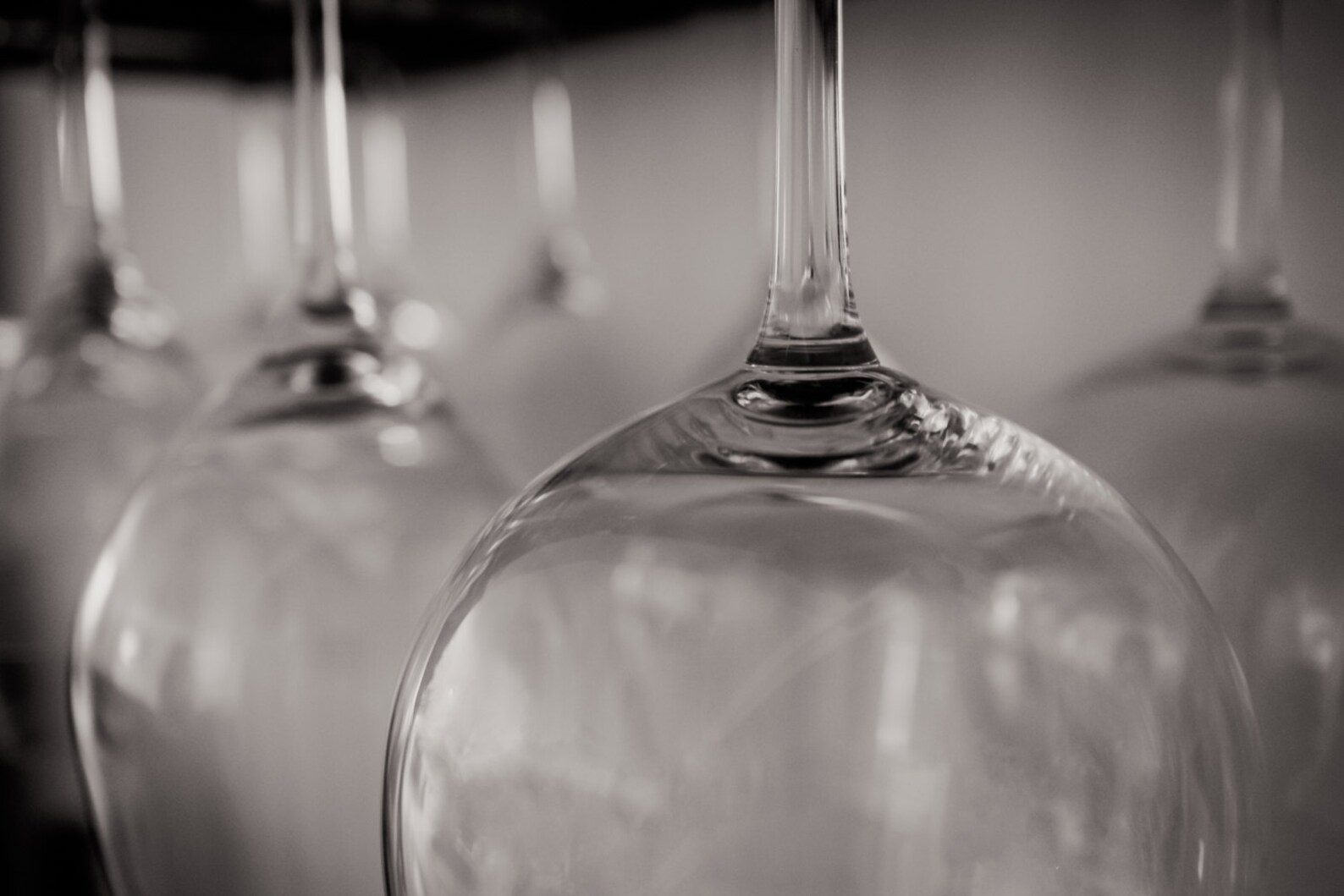 Black and White Wine Glasses Wine Lovers Photography Art Print Etsy