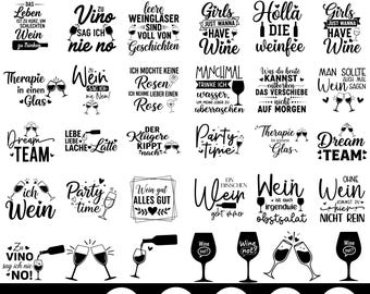 Duitse wijn Sayings Svg bundel, alcohol Svg, Duitse Aperol Svg, wijn Svg, bier Svg, Duitse gezegden Svg, wijnmodus, wijn uur, voor Cricut