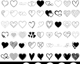 Heart Svg,Heart Text Dividers SVG,Doodle Heart Svg,Love Svg,Valentine Svg,Heart Wreath Svg,Sketch Heart Svg,Open Heart,Cricut & Silhouette