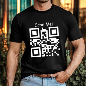 Interactive QR Code T-Shirt | Scan Me F*ck Off Humour Jumper
