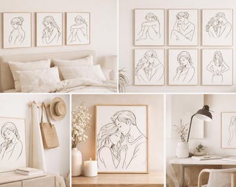 Minimal Line Silhouettes | 10 Modern Figures