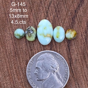 Natural Palomino Turquoise Cuff set Cabochon Turquoise Layout Set Loose Gemstone Southwestern .