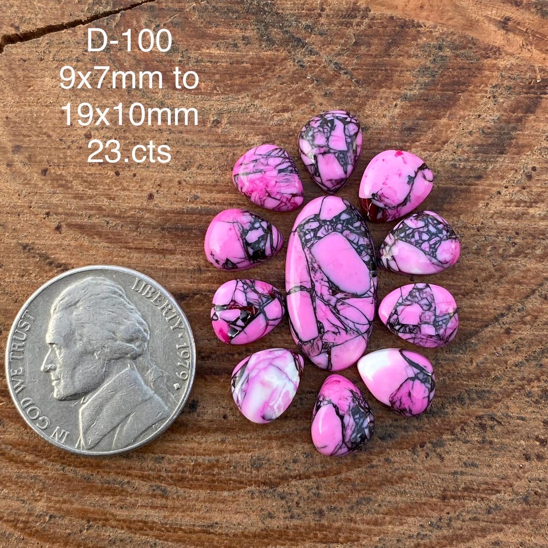 D100 Layout Cherry Blossom Dahlia Blossom Set Cabochon ( D100 ) Losse Gemstone ...