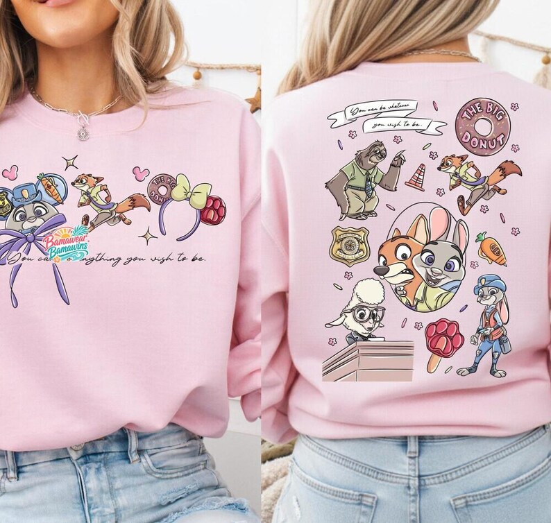 Comfort Colors Zootopia Shirt, Judy Hopps Nick Wilde Tee, Zootopia Friends Shirt, Disney Zootopia Tee, Disney Vacation Tee, 001261 image 2