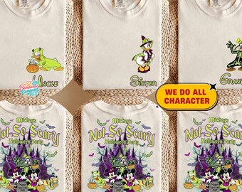 Custom Family Halloween Mickey's Not So Scary Party Shirt, Mickey and Friends Halloween Spooky Season, WDW Matching Family