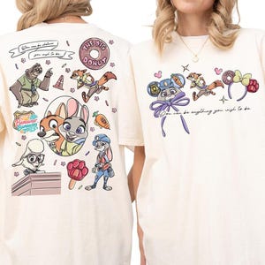 Comfort Colors Zootopia Shirt, Judy Hopps Nick Wilde Tee, Zootopia Friends Shirt, Disney Zootopia Tee, Disney Vacation Tee, 001261 image 3