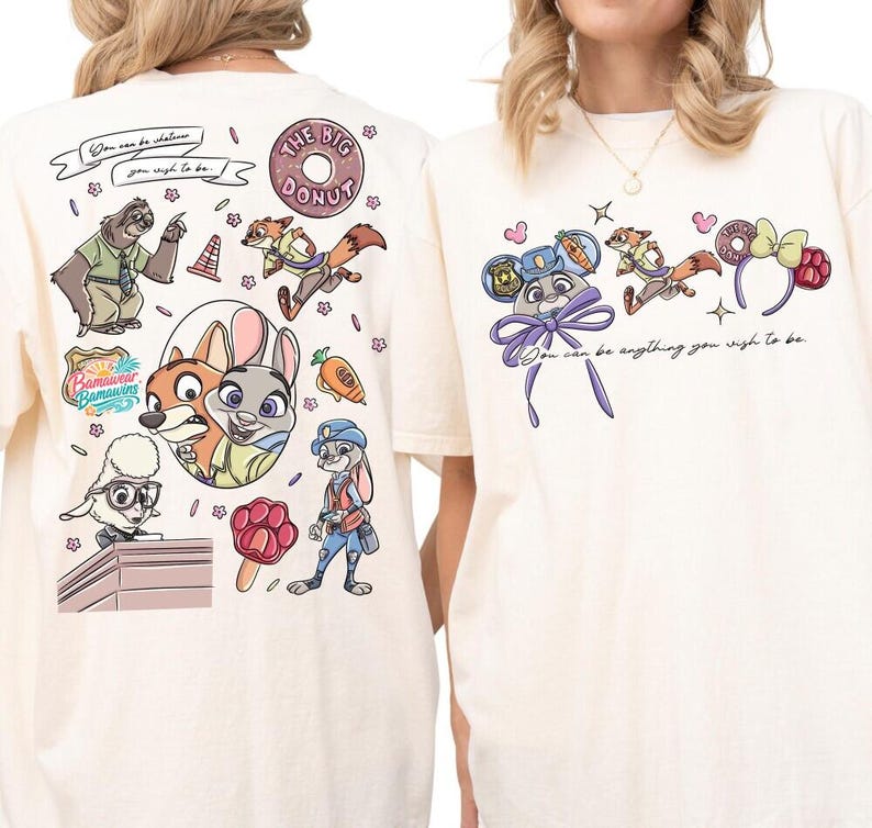 Comfort Colors Zootopia Shirt, Judy Hopps Nick Wilde Tee, Zootopia Friends Shirt, Disney Zootopia Tee, Disney Vacation Tee, 001261 image 3