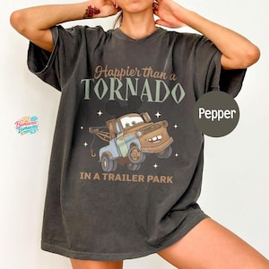 Funny Tornado Trailer Park Tow Mater Shirt, Mickey Ears Retro Trip, Cars Land Vacation Tee, Matching Magic Kingdom Apparel, Park Top image 1