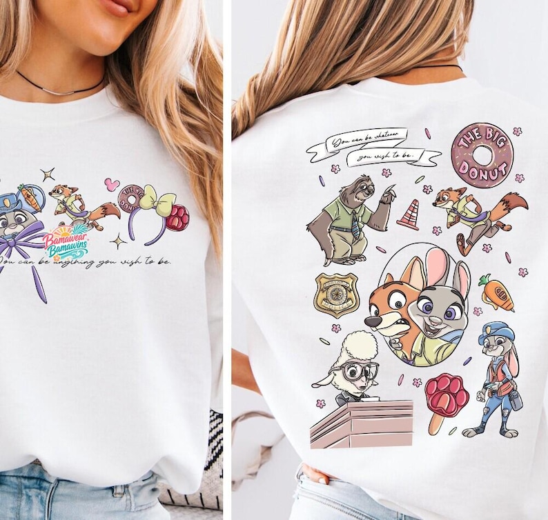 Comfort Colors Zootopia Shirt, Judy Hopps Nick Wilde Tee, Zootopia Friends Shirt, Disney Zootopia Tee, Disney Vacation Tee, 001261 image 1