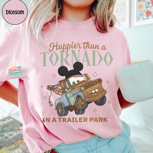 Funny Tornado Trailer Park Tow Mater Shirt, Mickey Ears Retro Trip, Cars Land Vacation Tee, Matching Magic Kingdom Apparel, Park Top image 2