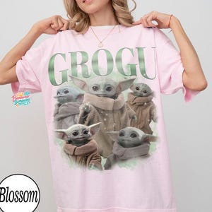 Vintage Disney starwars Grogu Comfort Colors Shirt, Disney Baby Yoda Tee, Retro Sci-Fi Graphic Tee, Mandalorian Gift Shirt, Cute Fan Tee image 3