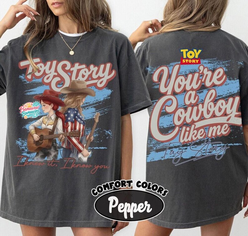 Vintage Toy Story 5 Shirt, You're A Cowboy Like Me Shirt, Toy Story 5 Shirt, WDW Disneyland Family Vacation Trip Tee, Pixar Fest Shirt image 2