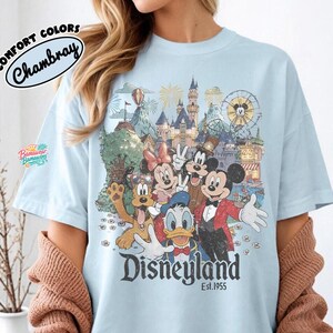 Comfort Color Vintage Disneyland California Shirt, Mickey and Friends Tee, Disney Trip Family Shirt, Disneyland Family Vacation Shirt image 5