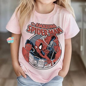 The Amazing Spidey-Man Shirt, Retro Peter Parker Tee, Vintage Comic Graphic Top, Comfort Colors Tee, Superhero Gift for Her, Marvel Fan Gift image 3