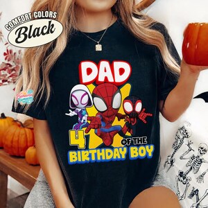 Personalized Spidey Birthday Boy Shirt, Family Matching Spidey Birthday Tee, Spidey & His Amazing Friends Birthday Shirt, Family Birthday Bild 3