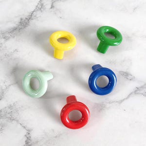 Colorful Drawer Handle, Childrens Closet Knob, Kids Room Knob