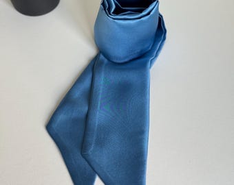 Thin Long Silk Scarf Skinny Pure Silk Ribbon Elegant Lightweight Neck Scarf Handmade Accessory