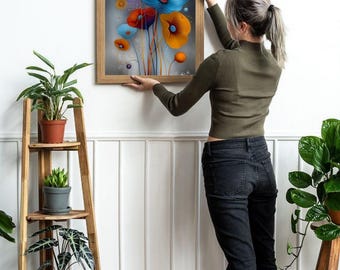 Botanical FLORA Wall Art | Elegant Floral Print (Digital Download)