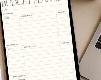 Digital Financial Planner | Budget Sheets Download | Personal Budgeting Tool | Expense Organizer | Monthly Tracker