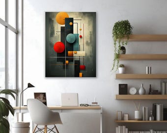 Geometric Abstract Art Print | Modern Home Decor (Digital Download)