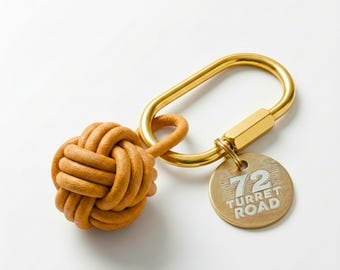 Personalized House Number Keychain, Custom Home Address Brass Keychain, New Home Gift, Housewarming Gift, Happy Home Est. Year Keychain