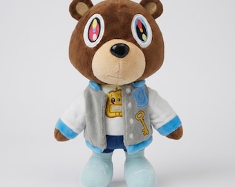 Kawaii Graduation Bear Plush 26cm – Cute Dropout Style Teddy Bear, Soft Stuffed Toy for Home Decor & Birthday Gift