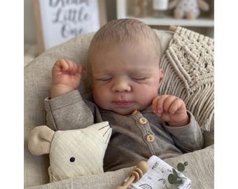 Muñeca bebé reborn realista de 19 pulgadas, cuerpo completo de silicona, vinilo, recién nacido, piel suave, juguete de regalo