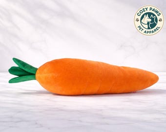 Giocattolo per cani a forma di carota che squittisce / Peluche da masticare per animali domestici