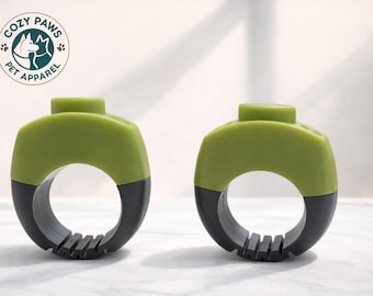 Anello clicker per addestramento cani/pulsante, cinturino regolabile, strumento per l'obbedienza degli animali domestici