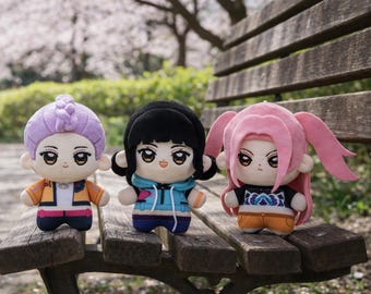 Hunters Peluches 3 PCS - Poupées Kpop Membres Adorables Pour Fans Cadeaux Noël Halloween