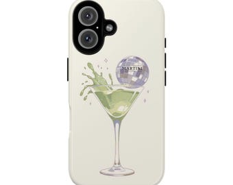 Retro DRY MARTINI Tough Phone Case Iphone 17,16,15,14,13,12,11 , Samsung S25 S24 S22,Holiday Phone Cover