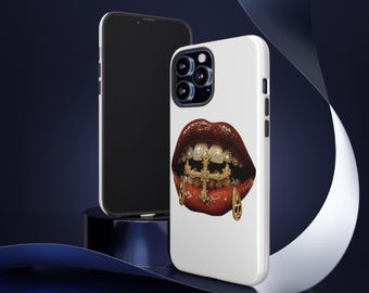 Retro Lip Coasters Tough Phone Case Iphone 17,16,15,14,13,12,11 , Samsung S25 S24 S22,Holiday Phone Cover