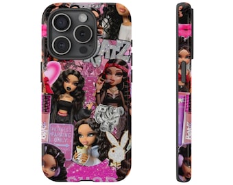 Retro bratz girl  phone case for Iphone 17, 16, 15,14,13,12,11  ,  Holiday Phone case, SamSung Galaxy S25 S24, S23,S22,S21