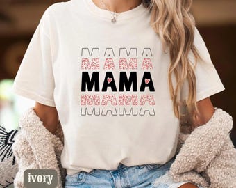 MAMA Mother's Day Comfort Colors Shirt, Trendy Mama Tshirt, Mom Life Tee,  Graphic Mom T-shirt, Motherhood T Shirt