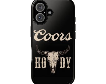 Coors West Hody Tough Phone Case Iphone 17,16,15,14,13,12,11 , Western Boho Cover, Samsung S25 S24 S22,Holiday Phone Cover