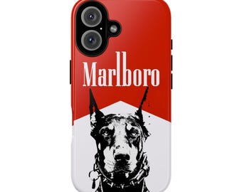 Marllboro dogs Tough Phone Case ,  Western Boho, Samsung S25 S24 S22,Holiday Phone Cover