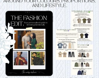 Custom Personal Style Guide | Colour Analysis, Capsule Wardrobe, Outfit Formulas, Wardrobe Makeover | Personal Stylist Digital Style eBook