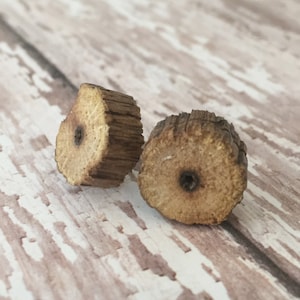 Wooden Stud Earrings, Tree Branch Earrings, Tree Earrings, Natural Wood Earrings, Surgical Steel Posts, Rustic wood studs, woodland earrings