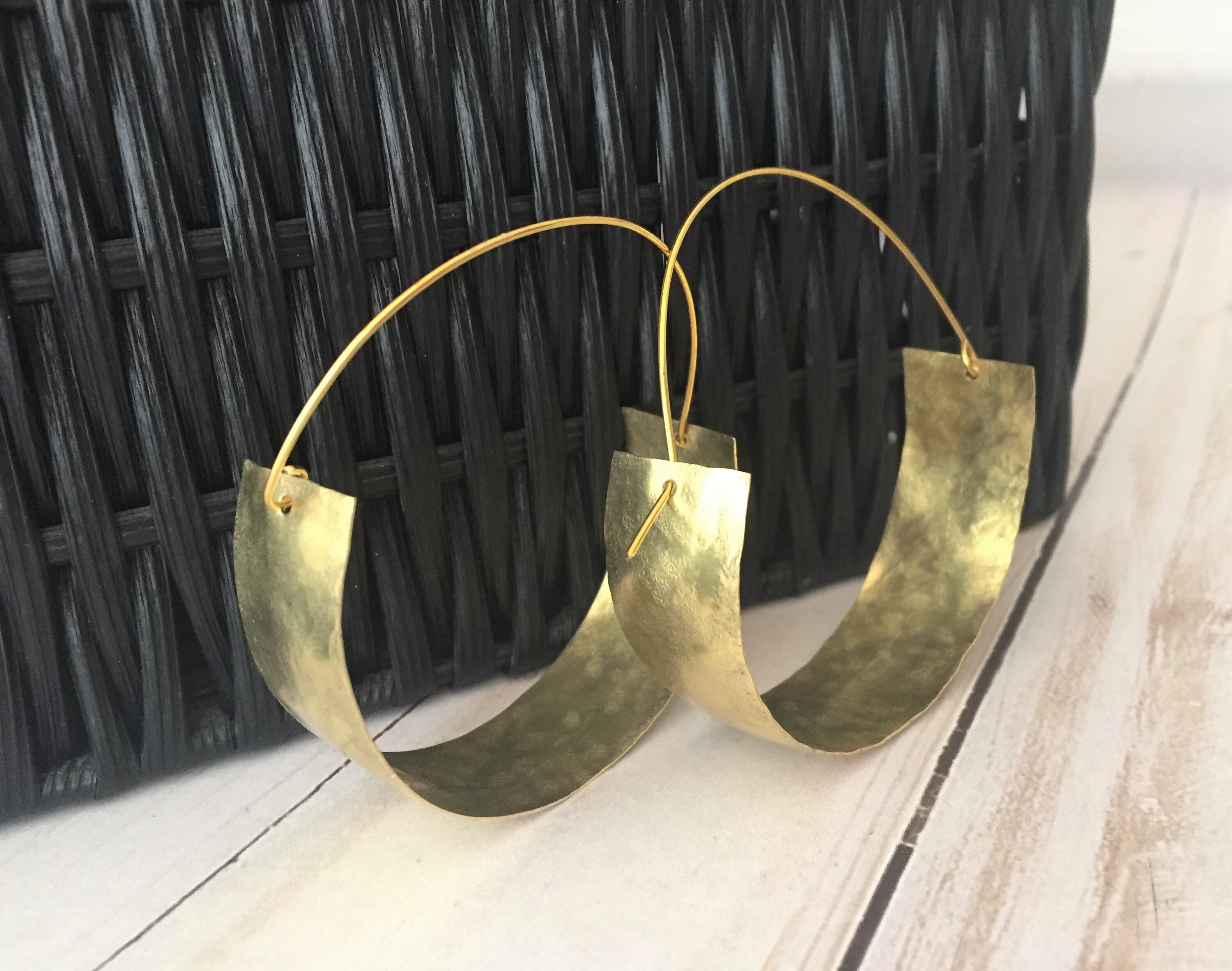 large tribal hoop earrings