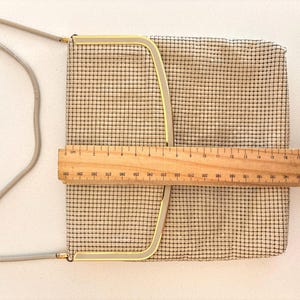 Vintage Glomesh bone gold mesh bag