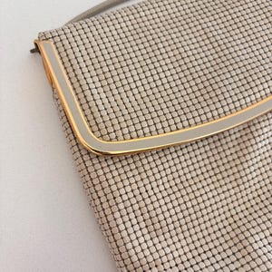 Genuine Vintage Glomesh bone gold mesh bag